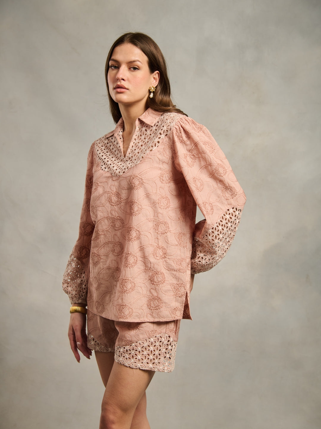 Lisa Schiffli Blouse | Style Island at Broadway