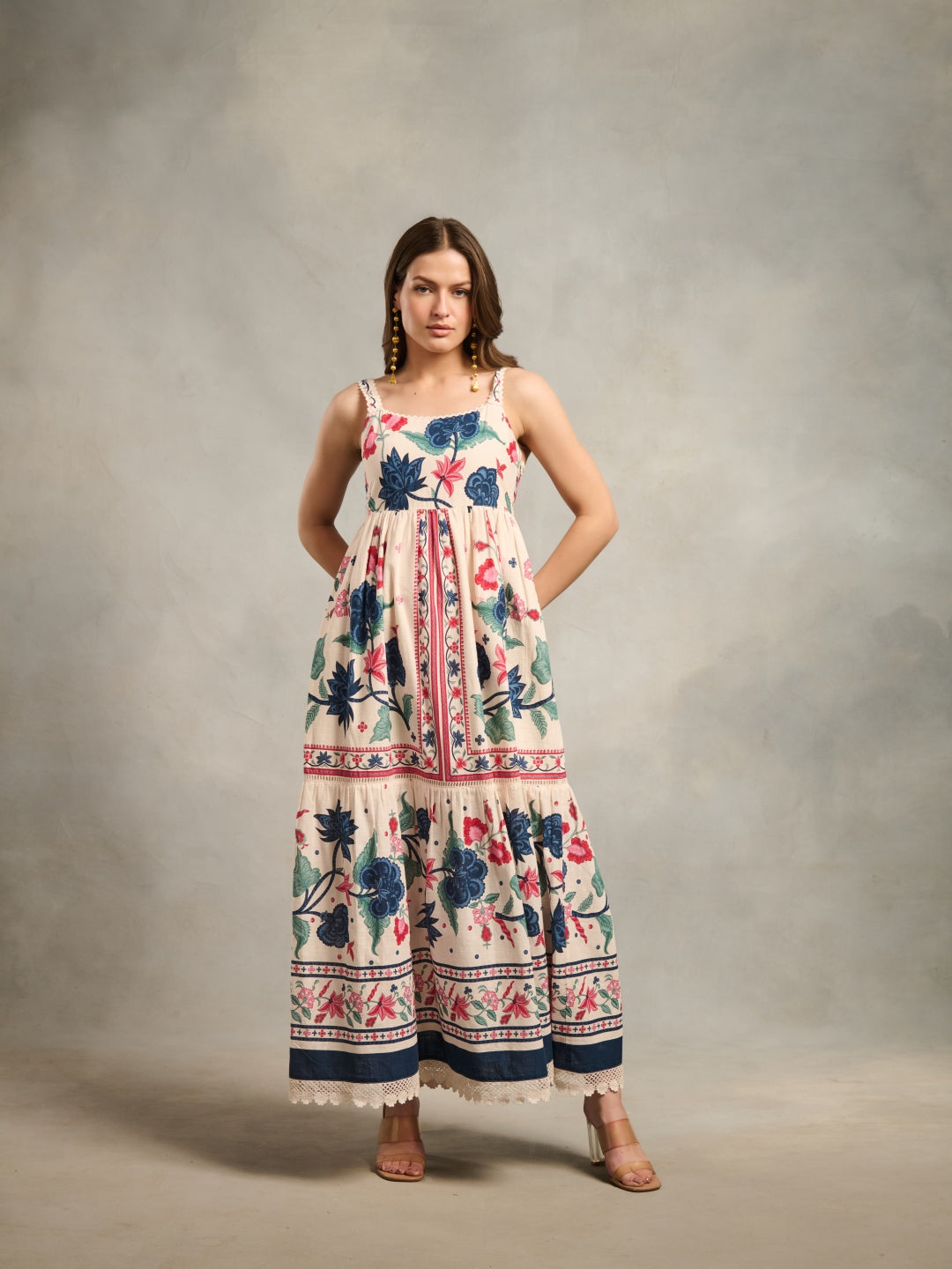 Tushita Mehta in Kaitlyn Printed Maxi | Style Island at Broadway