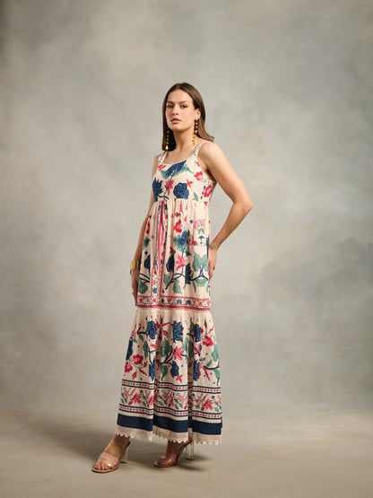 Tushita Mehta in Kaitlyn Printed Maxi | Style Island at Broadway