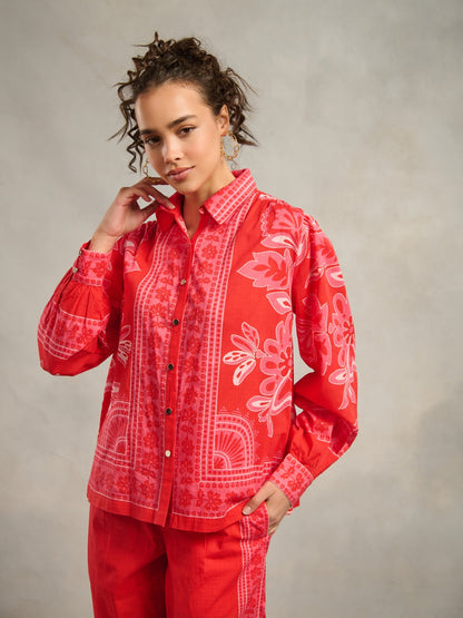 Sofia Printed Blouse | Style Island at Broadway