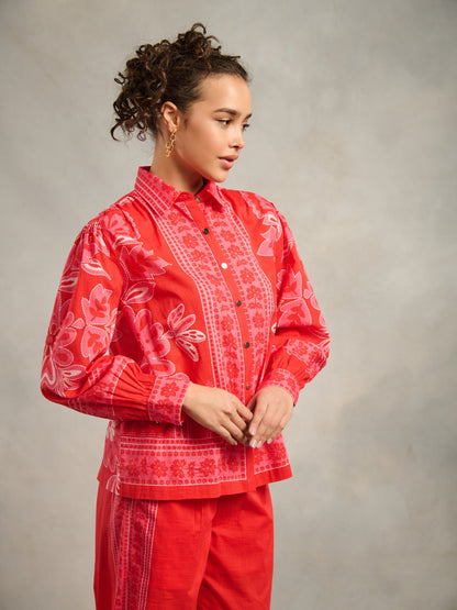 Sofia Printed Blouse | Style Island at Broadway