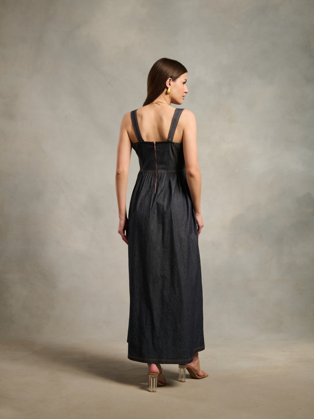 Hailey Denim Maxi | Style Island at Broadway