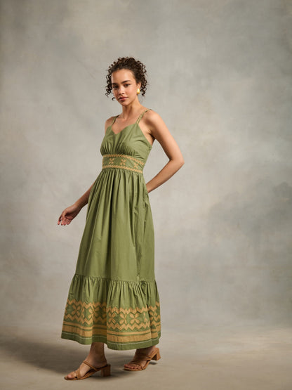Tushita Mehta in Sara Applique Maxi | Style Island at Broadway