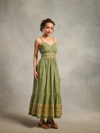 Tushita Mehta in Sara Applique Maxi | Style Island at Broadway