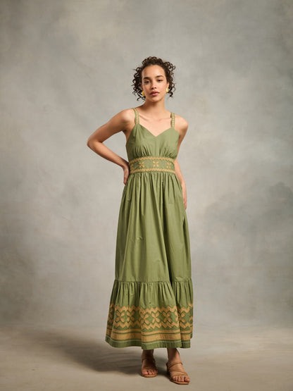 Tushita Mehta in Sara Applique Maxi | Style Island at Broadway