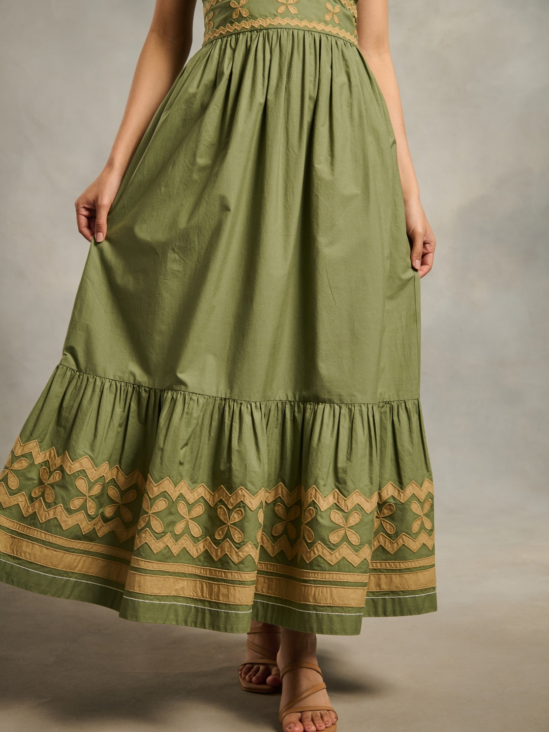 Tushita Mehta in Sara Applique Maxi | Style Island at Broadway