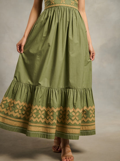 Tushita Mehta in Sara Applique Maxi | Style Island at Broadway