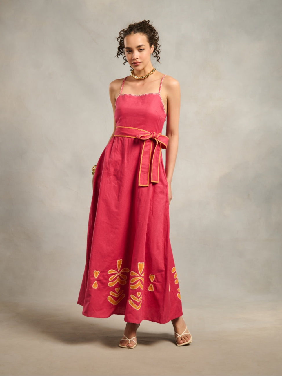 Clara Linen Blend Maxi | Style Island at Broadway