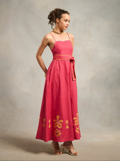 Clara Linen Blend Maxi | Style Island at Broadway