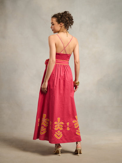Clara Linen Blend Maxi | Style Island at Broadway