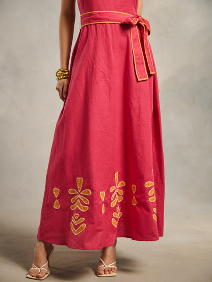 Clara Linen Blend Maxi | Style Island at Broadway
