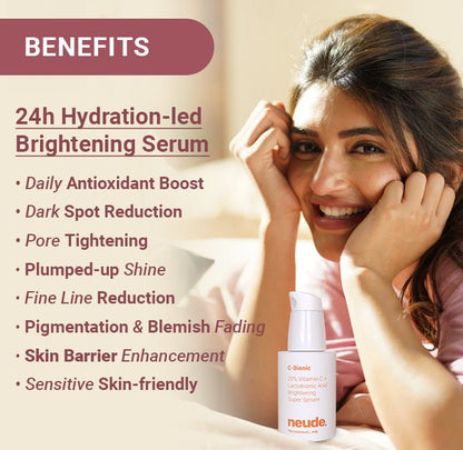 C - Bionic 20% Vitamin C Face Serum - Neude Skin
