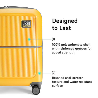 Caliber Cabin Hard Luggage -Urban Yellow-Cabin | Urban Jungle at Broadway