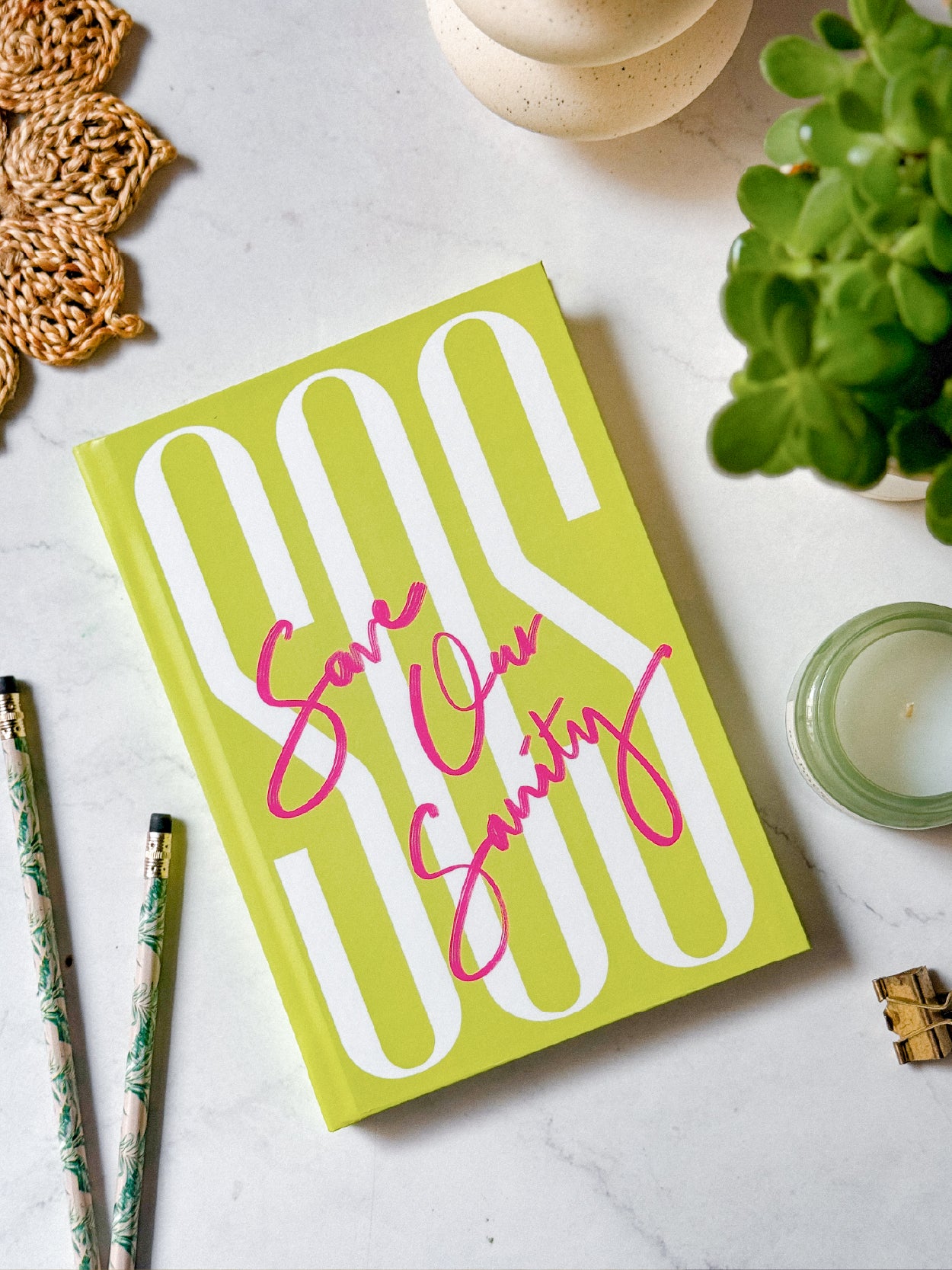 Save Our Sanity | A5 Hardcover Notebook | Aligning Dots at Broadway
