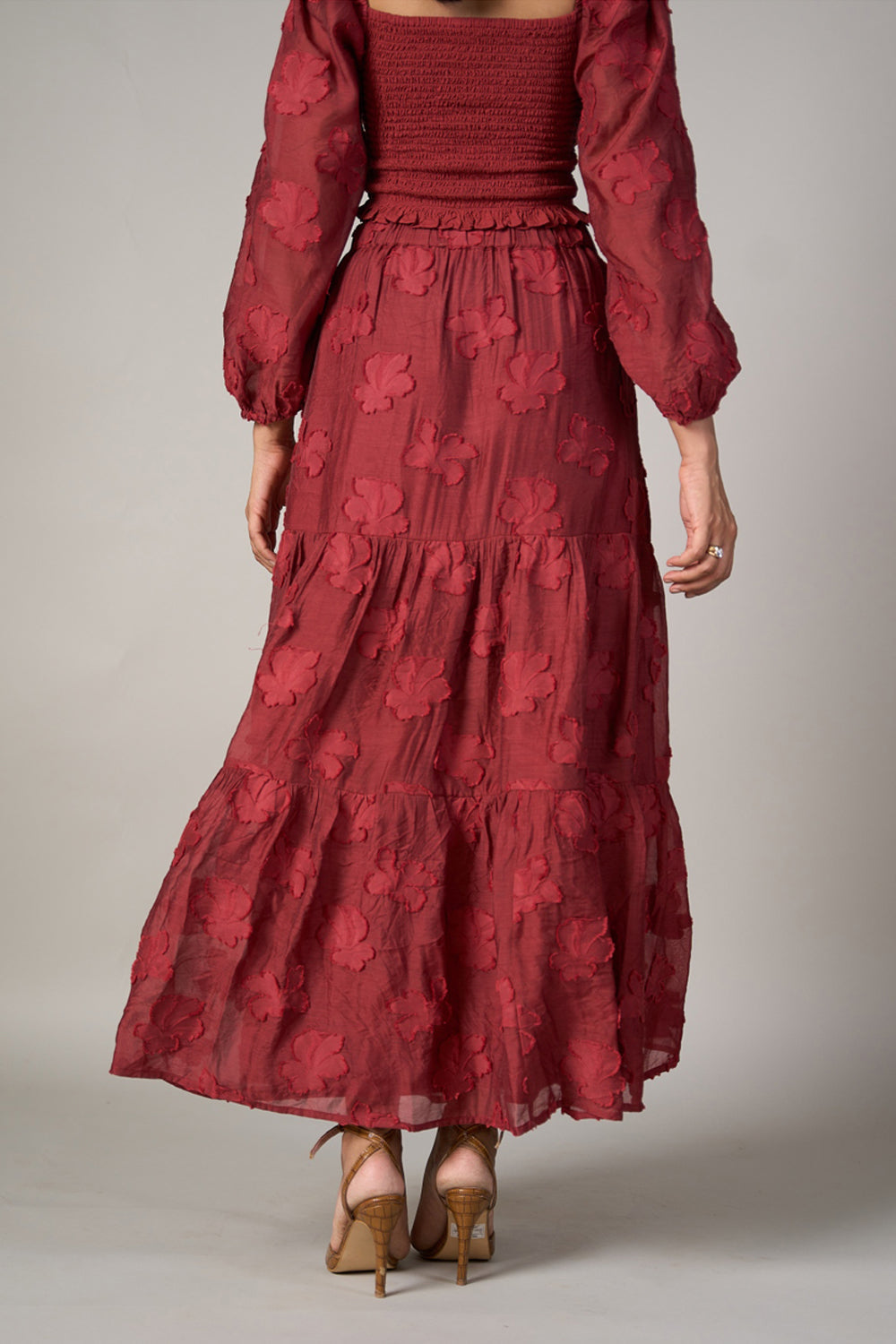 Audrey Jacquard Skirt | Style Island at Broadway