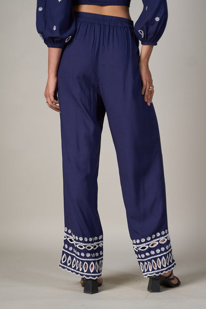 Rhea Blue Pants | Style Island at Broadway