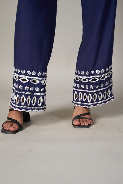 Rhea Blue Pants | Style Island at Broadway