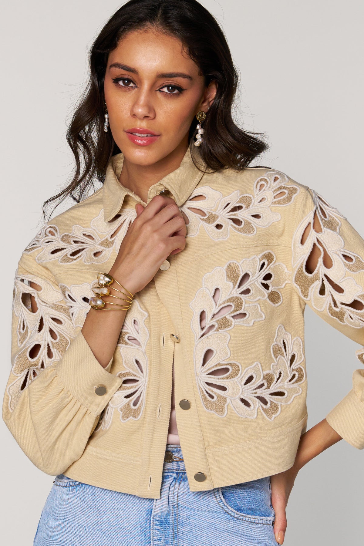 Cheryl Embroidered Jacket | Style Island at Broadway