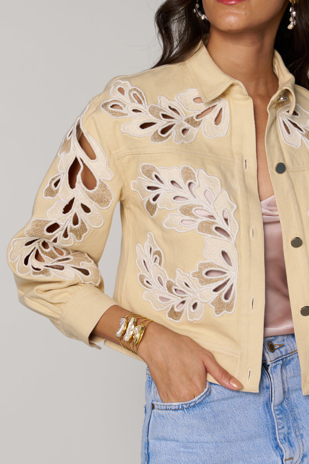 Cheryl Embroidered Jacket | Style Island at Broadway