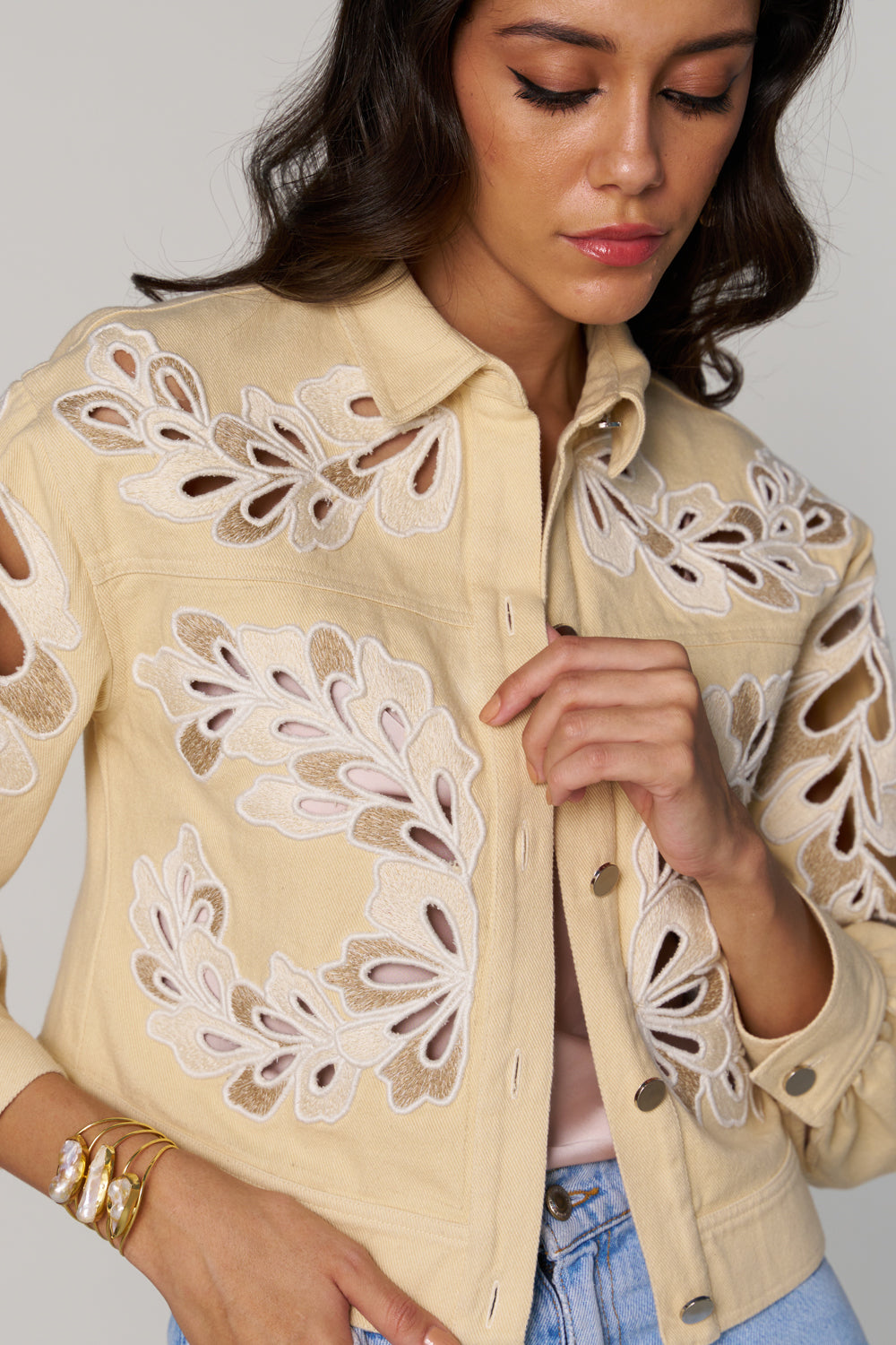Cheryl Embroidered Jacket | Style Island at Broadway