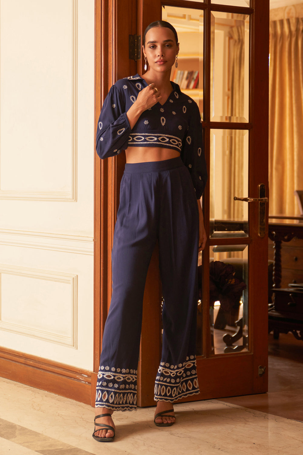 Rhea Blue Pants | Style Island at Broadway
