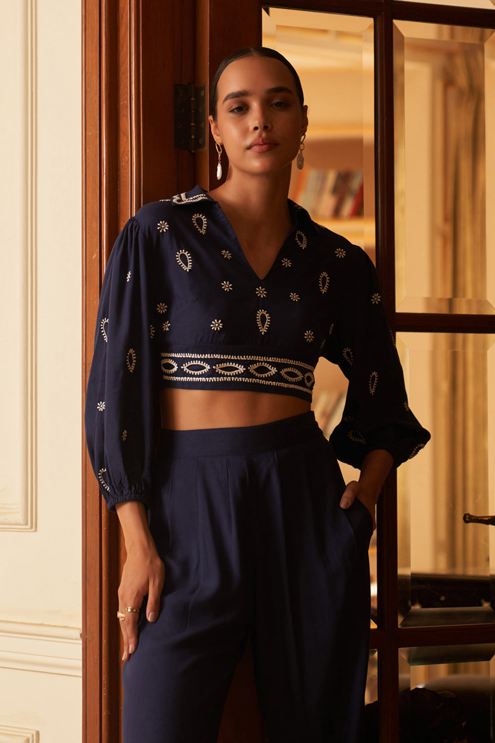 Rhea Blue Top | Style Island at Broadway