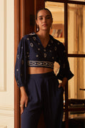 Rhea Blue Top | Style Island at Broadway