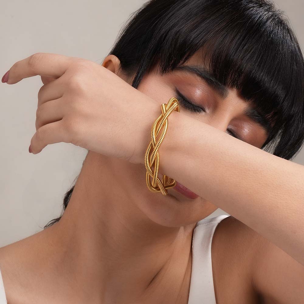 Tri Spiral Wire Bracelet