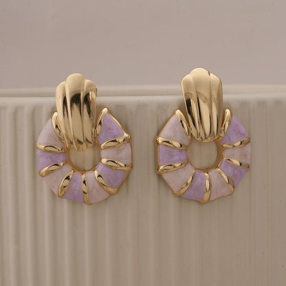 Blush Harmony Sunburst Earrings