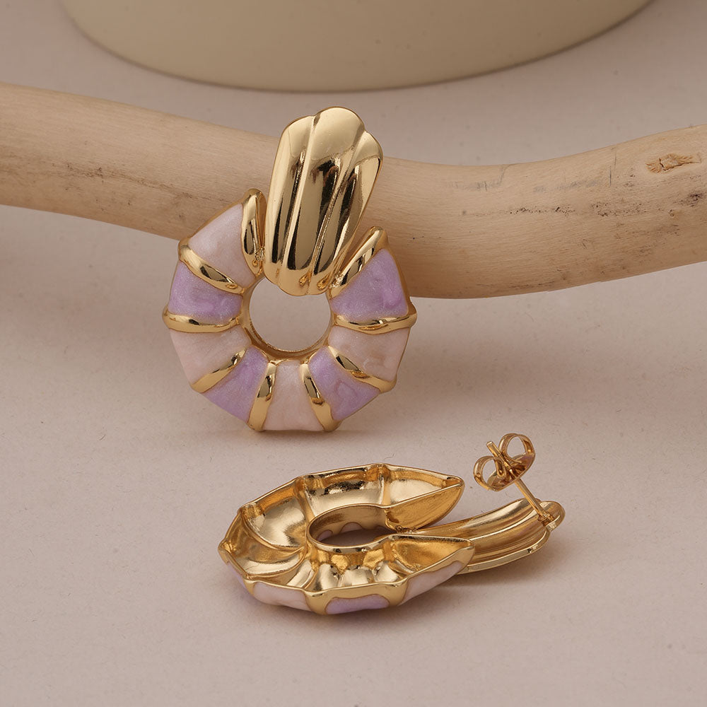 Blush Harmony Sunburst Earrings