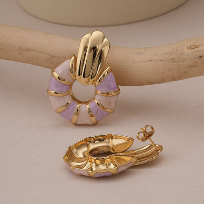 Blush Harmony Sunburst Earrings