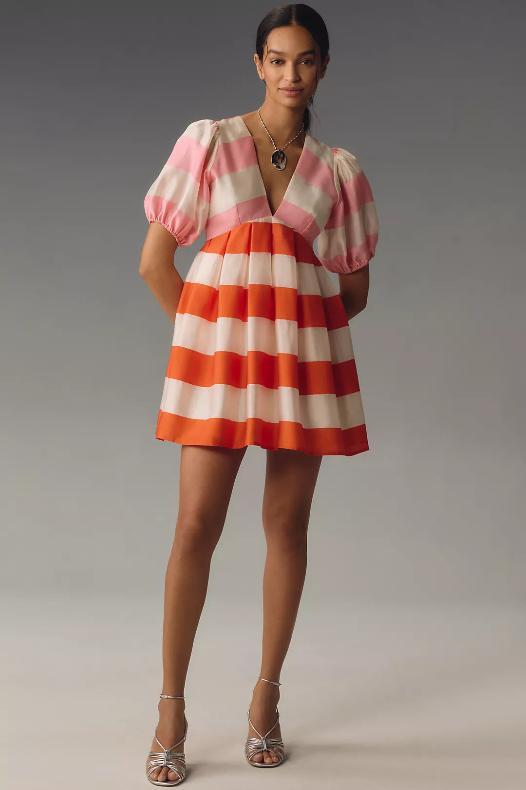 STRIPED MINI DRESS | De Novoo at Broadway
