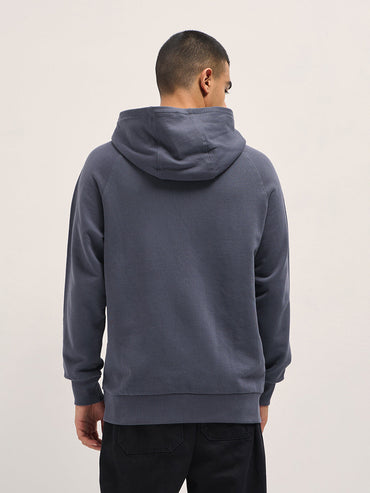 Men's Solid Pure Cotton Relaxed Fit Hoodie SWE-JARED-GY