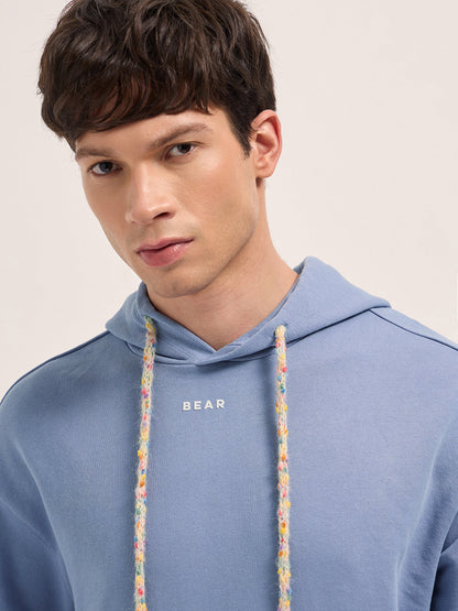 Men's Pure Cotton Relaxed Fit Hoodie SWE-VINTAGE-BL