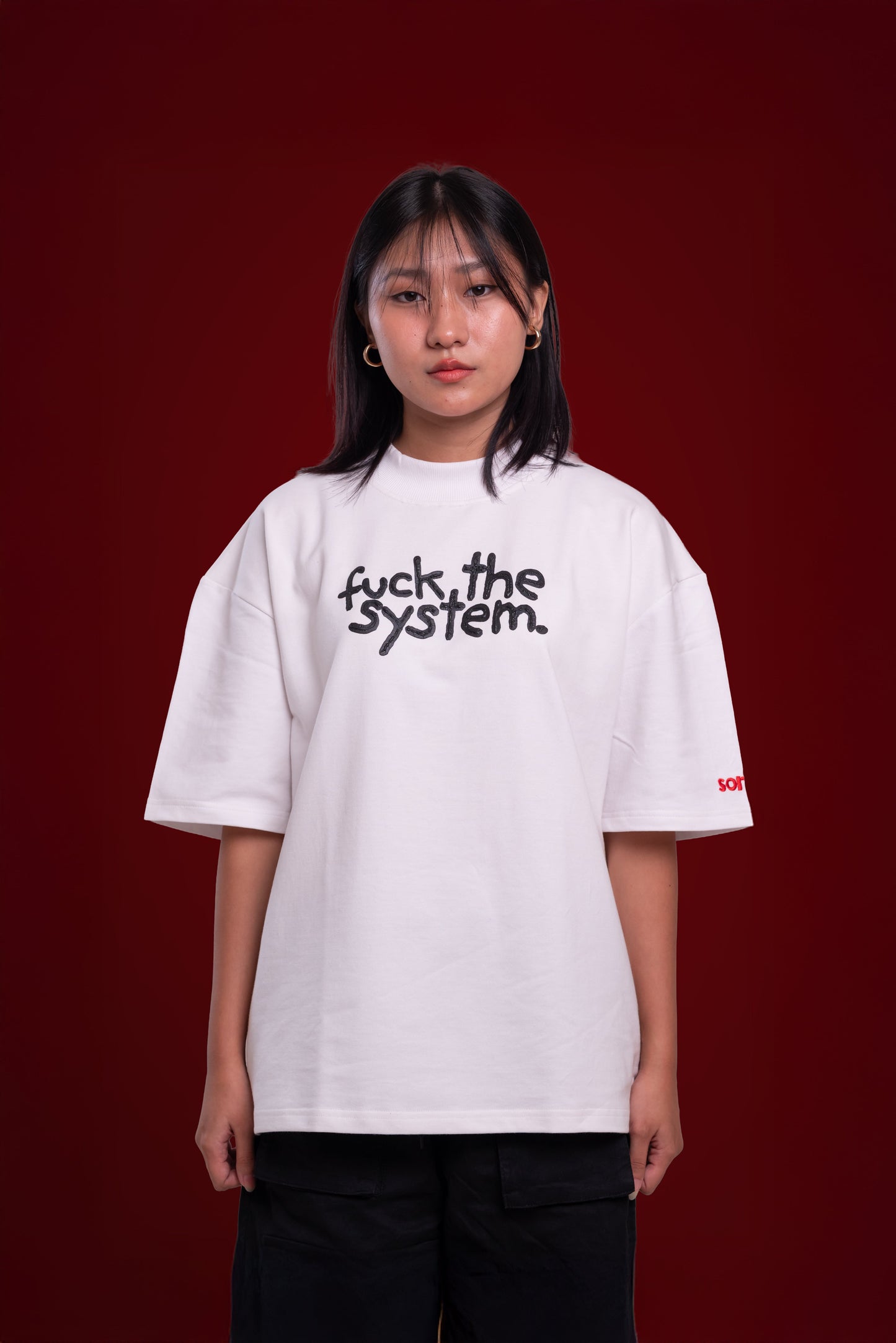 f*#k the system! - white. | sorta at Broadway
