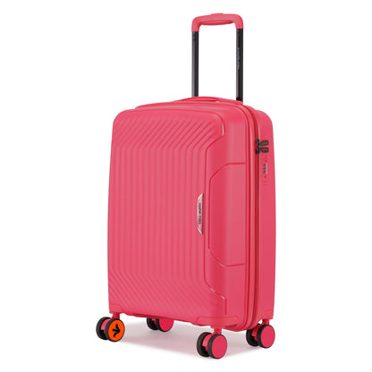 Nasher Miles Coorg Hard-Sided Polypropylene Cabin Luggage Paradish Pink 20 inch |55 Trolley Bag