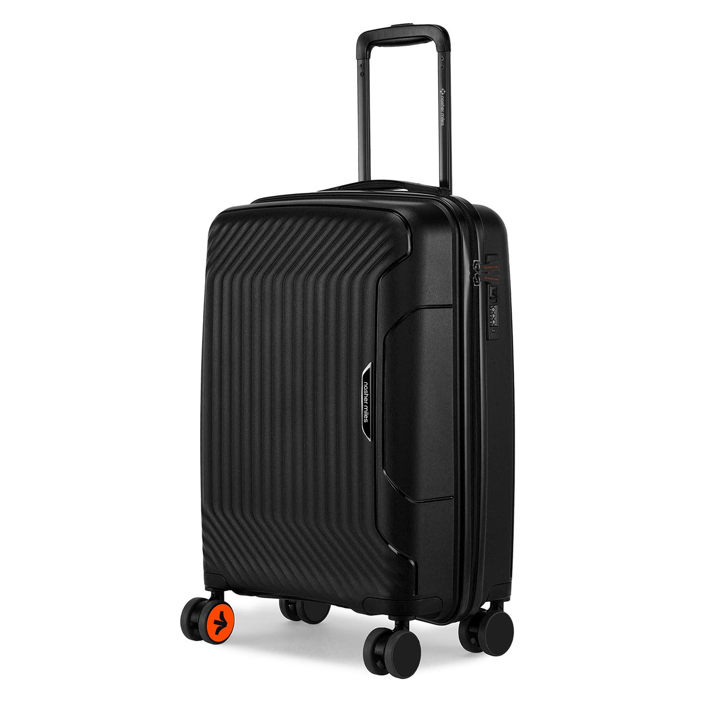 Nasher Miles Coorg Hard-Sided Polypropylene Cabin Luggage Black 20 inch |55 Trolley Bag