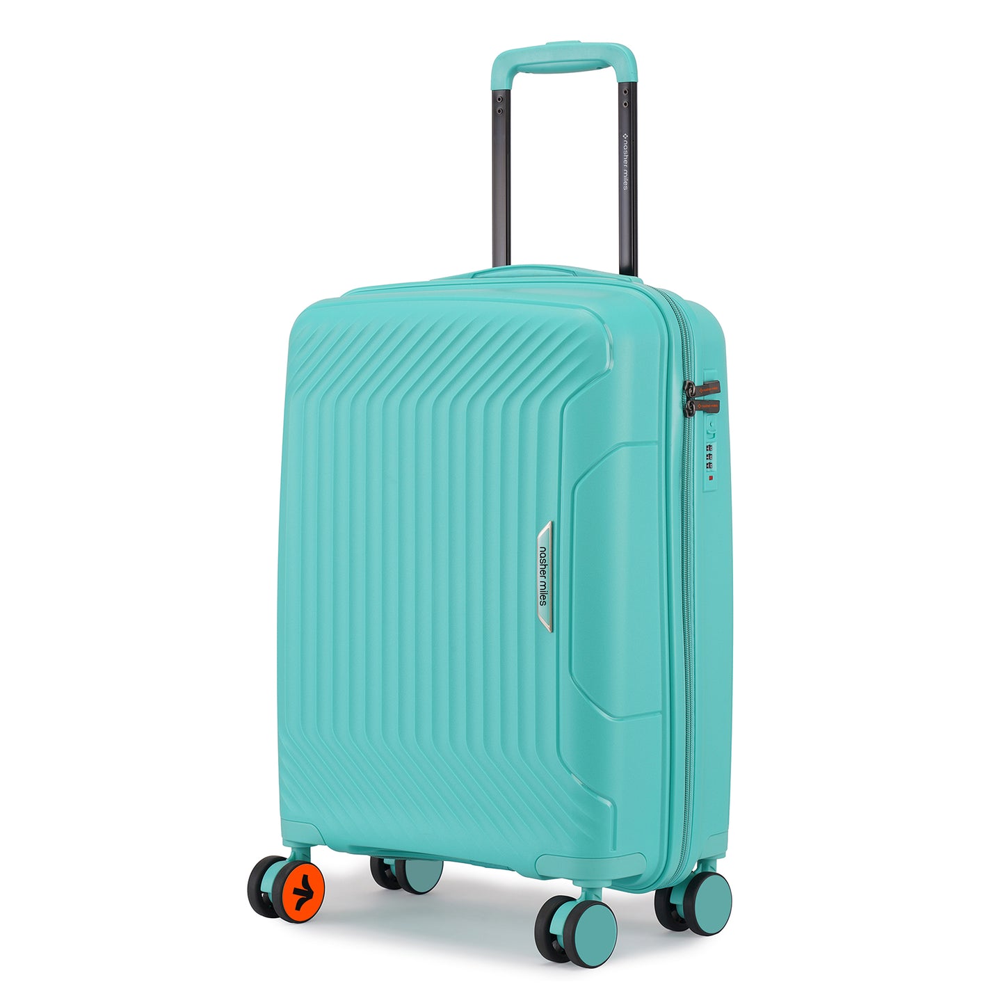 Nasher Miles Coorg Hard-Sided Polypropylene Cabin Luggage Teal 20 inch |55 Trolley Bag
