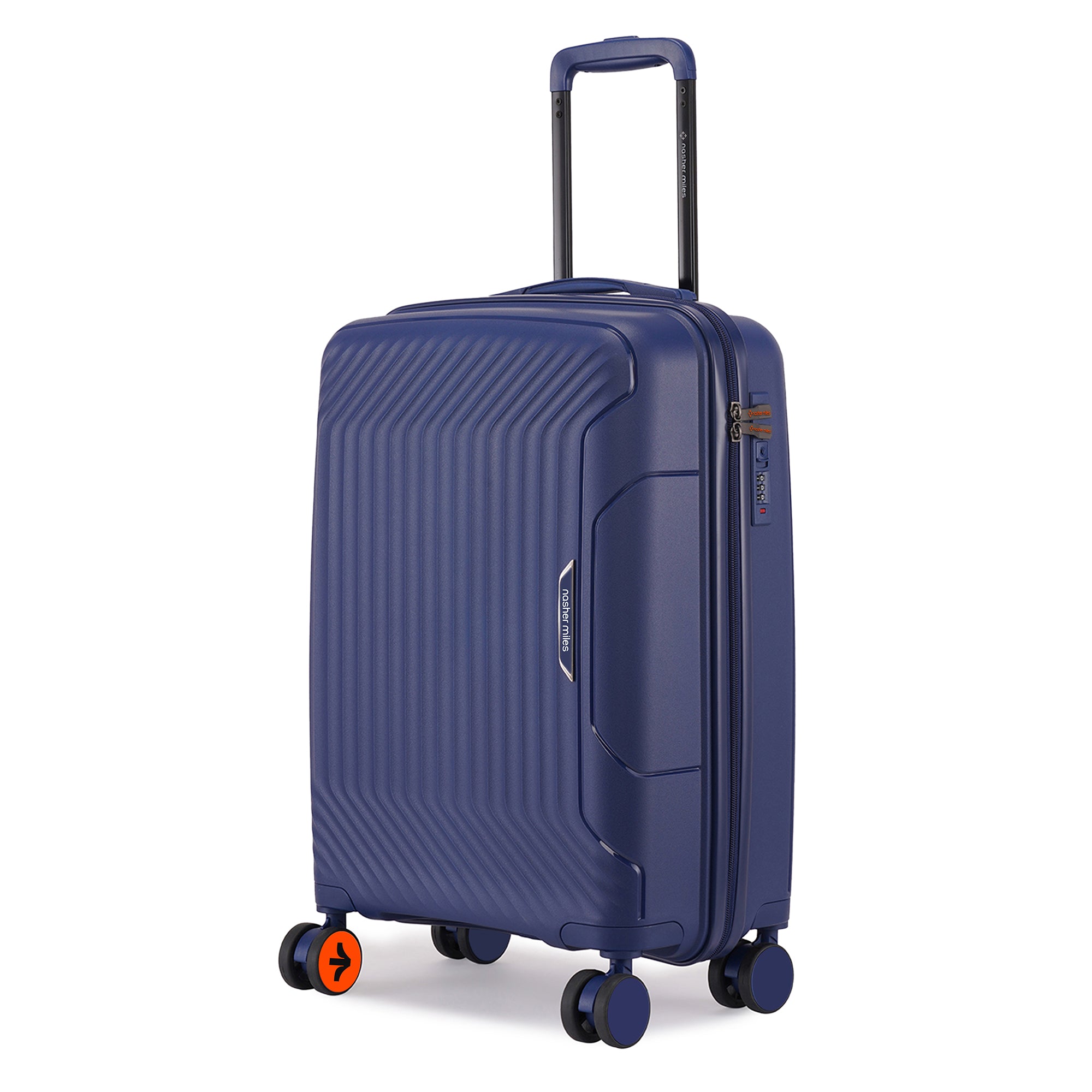 Nasher Miles Coorg Hard-Sided Polypropylene Cabin Luggage Navy Blue 20 inch |55 Trolley Bag | Nasher Miles at Broadway