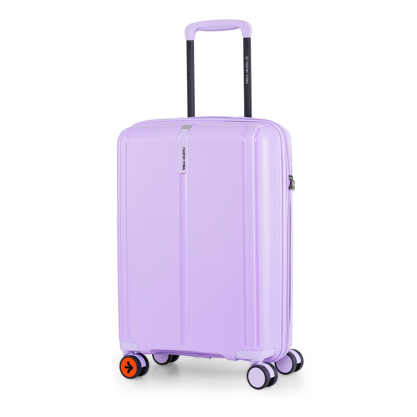 Nasher Miles The Line Hard-Sided Polypropylene Cabin Luggage Purple 20 inch |55 Trolley Bag