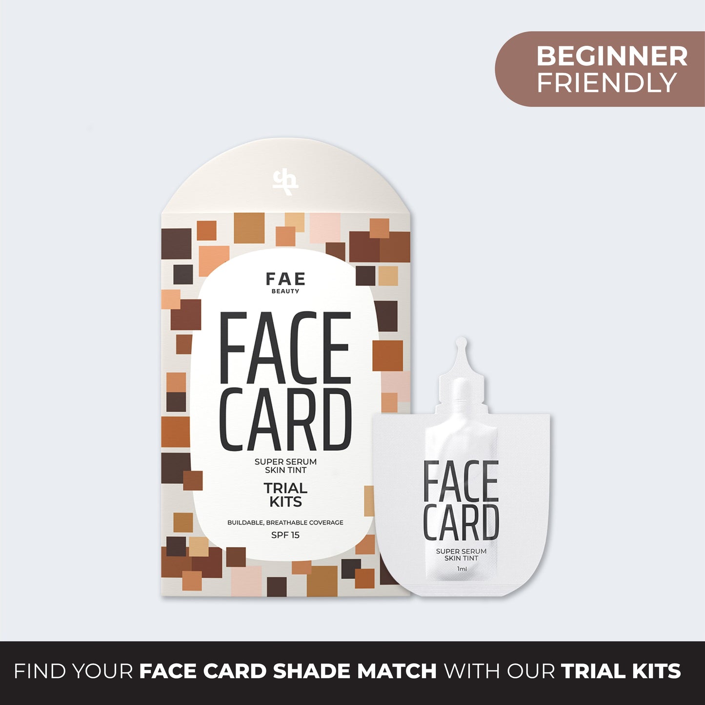 Trial Kit: Face Card 4 in 1 Super Serum Skin Tint