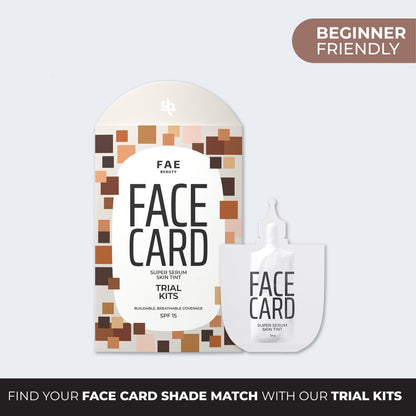 Trial Kit: Face Card 4 in 1 Super Serum Skin Tint