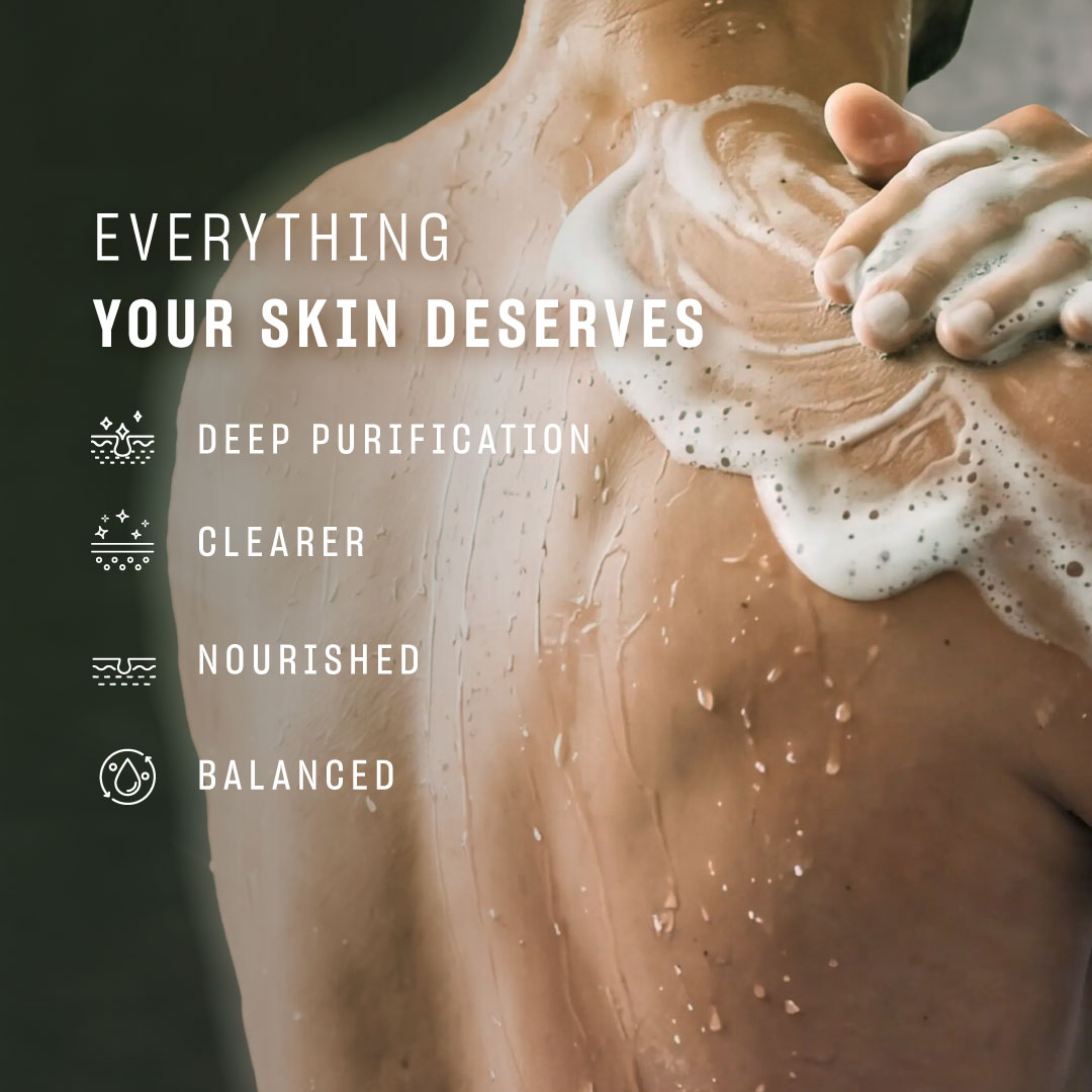 Deep Cleansing Body Wash 250 ml |  For Daily Skin Purification, Clear Skin & Acne Control |
