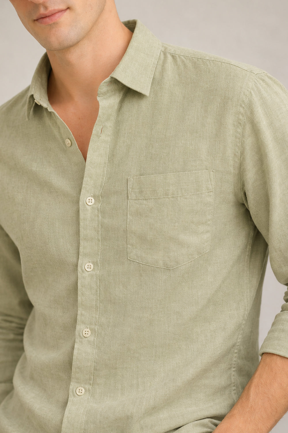 Signature Linen Cotton Blend Shirt