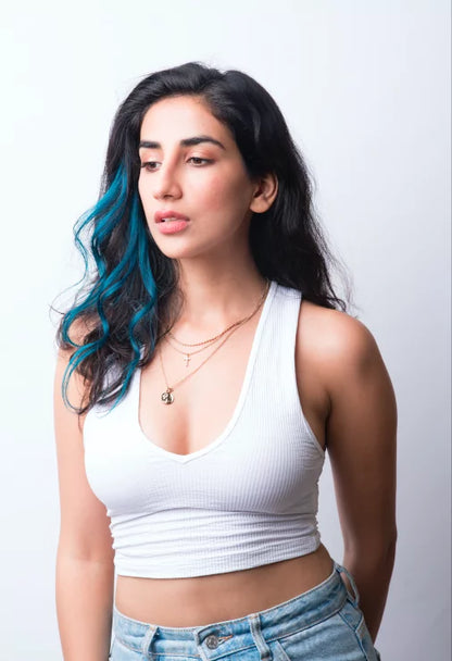 Teal Blue – #Strandout Coloured clip-In Hair| Nish Hair