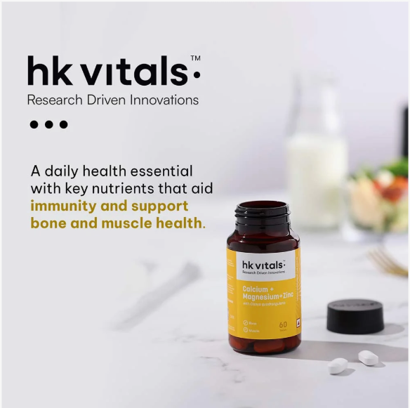 HealthKart HK Vitals Calcium with Mag Zinc & Vit D3 | HK Vitals at Broadway