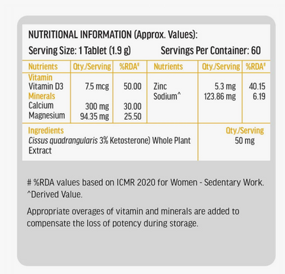 HealthKart HK Vitals Calcium with Mag Zinc & Vit D3 | HK Vitals at Broadway