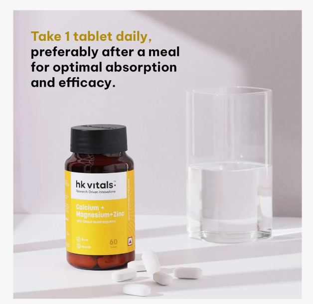 HealthKart HK Vitals Calcium with Mag Zinc & Vit D3 | HK Vitals at Broadway