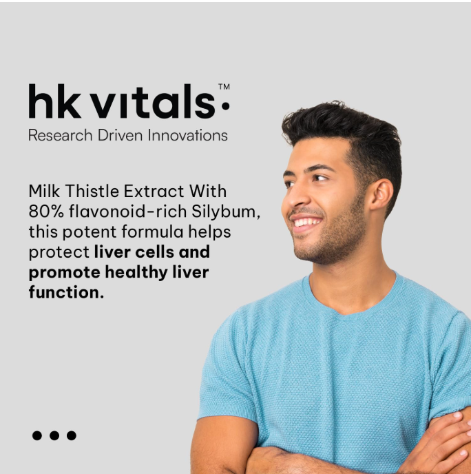 hk vitals Milk Thistle Extract (120 Capsules) | Liver Support Supplement | Silybum Marianum Liver Detox for Men and Women | HK Vitals at Broadway