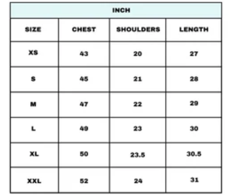 Size Guide